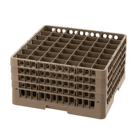 Spülkorb braun 500 x 500 mm  H 266 mm | 49 Fächer 62 x 62 mm  H 245 mm Produktbild 2 S