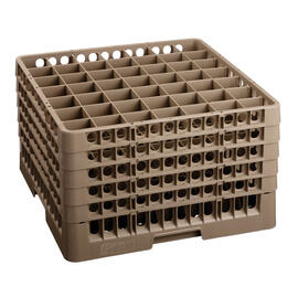Spülkorb braun 500 x 500 mm  H 306 mm | 49 Fächer 62 x 62 mm  H 285 mm Produktbild