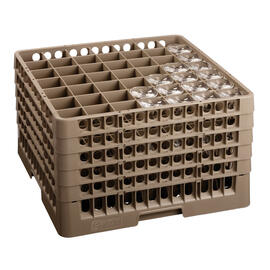 Spülkorb braun 500 x 500 mm  H 306 mm | 49 Fächer 62 x 62 mm  H 285 mm Produktbild 2 S