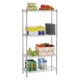 Büro-Regal 750 mm 350 mm  H 1520 mm 4 Rostauflage(n) Feldlast 150 kg Produktbild