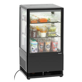 Mini-Kühlvitrine 58L-SW schwarz 58 ltr 230 Volt | 2 Borde Produktbild 2 S