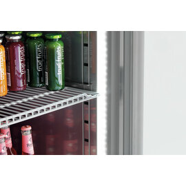 Glastürenkühlschrank 1400 GN210 | 922,0 ltr silber | Umluftkühlung Produktbild 4 S