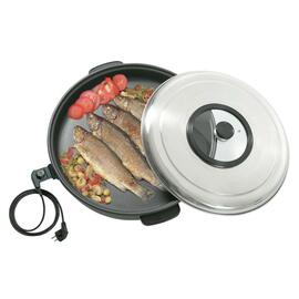 Elektropfanne mit Deckel  • antihaftbeschichtet 10 ltr  Ø 550 mm  H 195 mm Produktbild