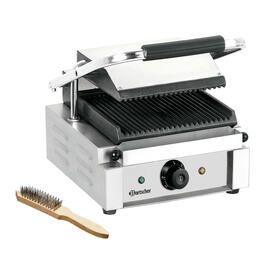 Kontaktgrill | 230 Volt | Gusseisen emailliert • gerillt • gerillt Produktbild