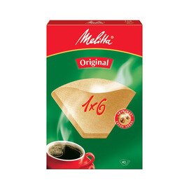RESTPOSTEN | Pyramiden Filterpapier PA 1 x 6 G braun Filtergröße 1x6 Produktbild