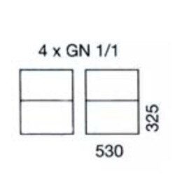 Tablett-Abräumwagen 2/24 GN TAWALU  | 325 x 530 mm  H 1450 mm | Bordabstand 175 mm Produktbild