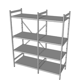 Standregal NORM 5 | 1575 mm 600 mm H 1800 mm | 4 geschlossene Auflage(n) Fachlast 150 kg Produktbild