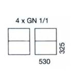 Tablett-Abräumwagen 2/24 GN TAWALU  | 325 x 530 mm  H 1450 mm | Bordabstand 175 mm Produktbild 1 S