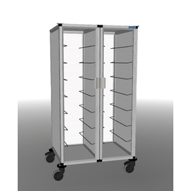 Tablett-Abräumwagen 2/14 EN TAWALU  | 370 x 530 mm  H 1650 mm | Bordabstand 175 mm Produktbild