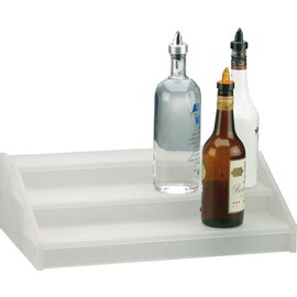 Flaschentreppe Kunststoff transparent | 3 Stufen | 500 mm  x 300 mm  H 150 mm Produktbild
