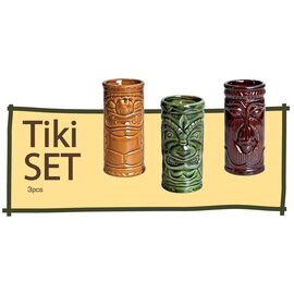Tikibecherset Tiki Mug 25 cl Keramik 3er-Set  H 142 mm Produktbild