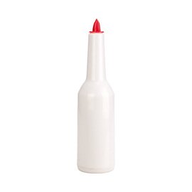 Flairbottle Kunststoff 750 ml weiß rot Produktbild