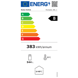 Fächerkühlschrank 481-12 F MULTIPOLAR | 12 Fächer | Türanschlag rechts Produktbild 1 S