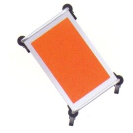 Servierwagen servostar,  SW-640 RL-3, orange, Einlegeböden aus Glas, 3 Borde Produktbild