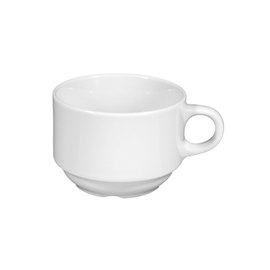 Kaffeetasse MERAN 180 ml Ø 78 mm H 56 mm Porzellan weiß Produktbild