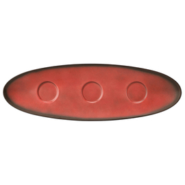 Setplatte COUP FINE DINING FANTASTIC rot oval 444 mm x 143 mm Porzellan Produktbild