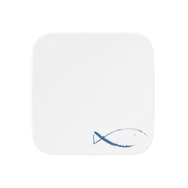 Coupteller COUP FINE DINING BLUE SEA quadratisch flach 220 mm x 220 mm Porzellan Produktbild