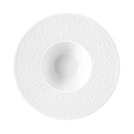 Pastateller NORI weiß 370 ml Porzellan Relief breit Produktbild 1 S