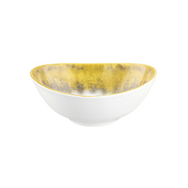 Schale BATIK KURKUMA 180 ml Porzellan gelb H 45 mm Produktbild