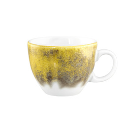 Cappuccinotasse BATIK KURKUMA 220 ml Porzellan gelb mit Dekor Produktbild