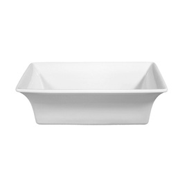 Buffetschale 600 ml BUFFET GOURMET Porzellan weiß | rechteckig 200 mm x 100 mm Produktbild