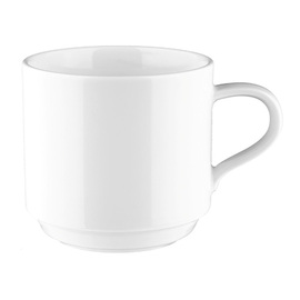 Milchkaffeetasse MANDARIN 250 ml Ø 80 mm H 76 mm | Porzellan weiß Produktbild