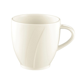 Kaffeetasse DIAMANT 230 ml Ø 75 mm | Porzellan cremeweiß Produktbild