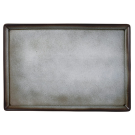 Buffetplatte Porzellan grau | rechteckig | 325 mm x 224 mm Produktbild