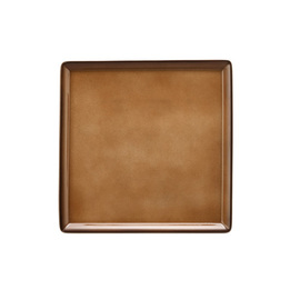 Buffetplatte Porzellan caramelfarben | quadratisch | 227 mm x 227 mm Produktbild