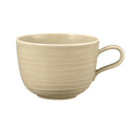 Milchkaffeetasse TERRA COLOUR GLAZE Porzellan beige 380 ml Produktbild
