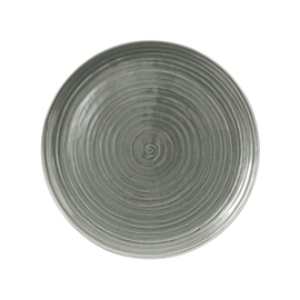 Teller flach TERRA COLOUR GLAZE grau Ø 278 mm | Porzellan Produktbild