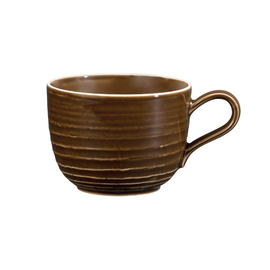 Kaffeetasse TERRA COLOUR GLAZE Porzellan braun 260 ml Produktbild