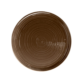 Teller flach TERRA COLOUR GLAZE braun Ø 278 mm | Porzellan Produktbild