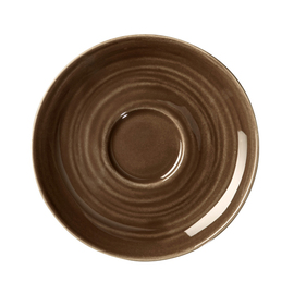 Espressountertasse TERRA COLOUR GLAZE Ø 120 mm braun Produktbild