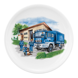 Speiseteller Blaulicht | Hartporzellan Ø 254 mm Produktbild