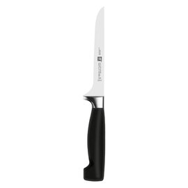 Ausbeinmesser FOUR STAR flexibel glatter Schliff | schwarz | Klingenlänge 14 cm  L 26,3 cm Produktbild