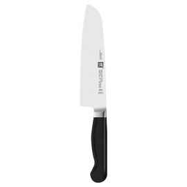 Santoku PURE gerade Klinge glatter Schliff | schwarz | Klingenlänge 18 cm Produktbild