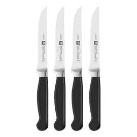 Steakset 4-tlg., Steakmesser, Serie: Pure, Griff: Kunststoff, schwarz, Größe: 4 1/2'', 120 mm Produktbild