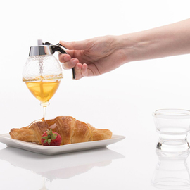 Honigspender Deluxe 200 ml mit Glasuntersatz Produktbild 1 S