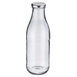 Milchflasche | Saftflasche 1000 ml Glas mit Schraubdeckel Produktbild