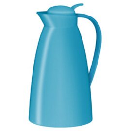 Isolierkanne ECO 1 ltr aquamarinblau matt Vakuum-Hartglas Drehverschluss Produktbild