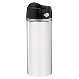 Isolier-Trinkbecher ISO MUG PERFECT 0,35 ltr Edelstahl weiß Druckverschluss  H 211 mm Produktbild