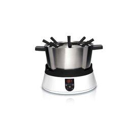 Fondue FonDue Edelstahl Aluminium weiß | 230 Volt | 8 Gabeln Produktbild