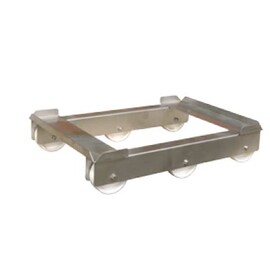 Transportrolli | Kunststoffrollen Rand gefaltet 605 mm x 407 mm Produktbild