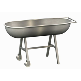 Mengmulde 150 ltr stationär | Kopfstück rund | Edelstahl Produktbild