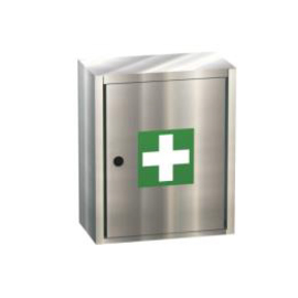 Erste-Hilfe-Schrank Edelstahl | 300 mm x 250 mm H 400 mm Produktbild