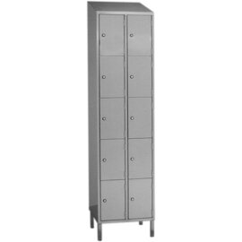 Wertfachschrank 500 mm  x 500 mm  H 2100 mm 10 Fächer mit 10 Flügeltüren Sicherheitsschloss Produktbild