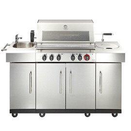 Gasgrill "Kansas 4  SIK Profi Turbo & Simple Clean", Grillspieß ist nicht im Lieferumfang enthalten Produktbild