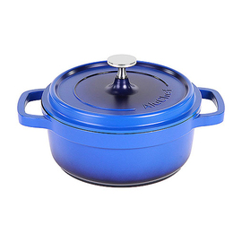 Kasserolle 2,4 ltr Aluminiumguss blau | induktionsgeeignet Produktbild