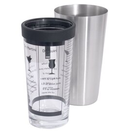 Boston Cocktailshaker mit Mixingglas | Nutzvolumen 400 ml Produktbild